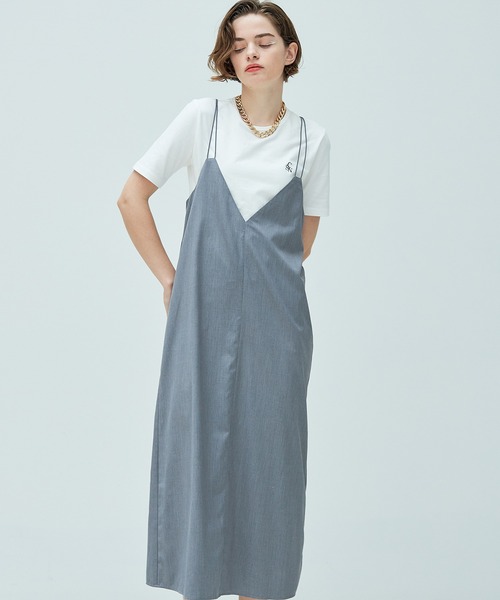 casane（カサネ）の「3wayプリーツプラスキャミワンピ（ワンピース・レディース・ブラック/グレー・FREE）」の22枚目の写真