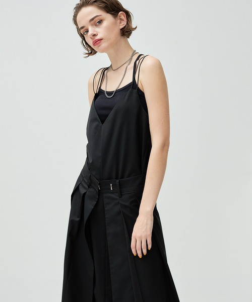 casane（カサネ）の「3wayプリーツプラスキャミワンピ（ワンピース・レディース・ブラック/グレー・FREE）」の18枚目の写真