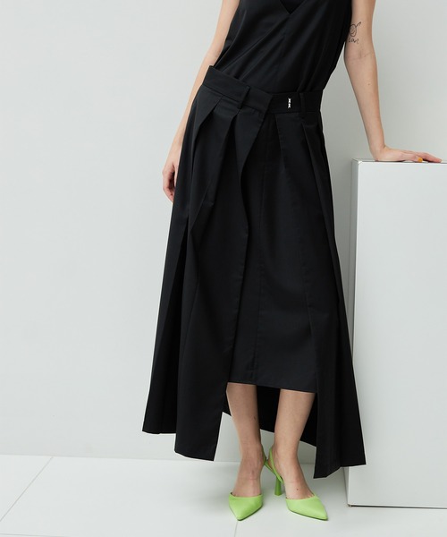 casane（カサネ）の「3wayプリーツプラスキャミワンピ（ワンピース・レディース・ブラック/グレー・FREE）」の13枚目の写真