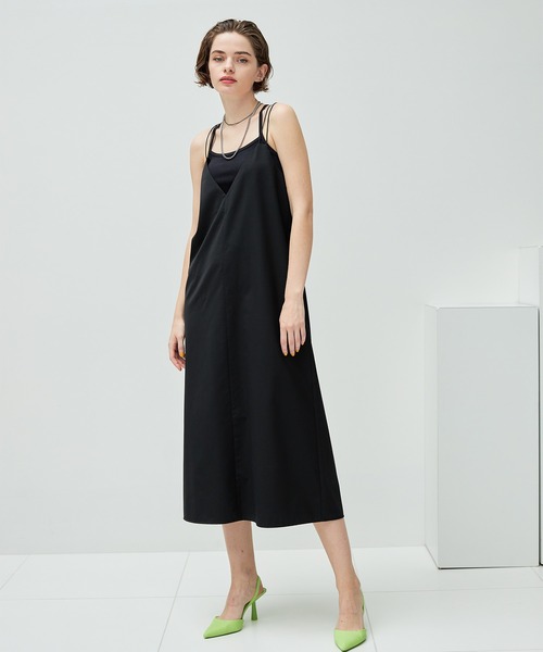 casane（カサネ）の「3wayプリーツプラスキャミワンピ（ワンピース・レディース・ブラック/グレー・FREE）」の19枚目の写真