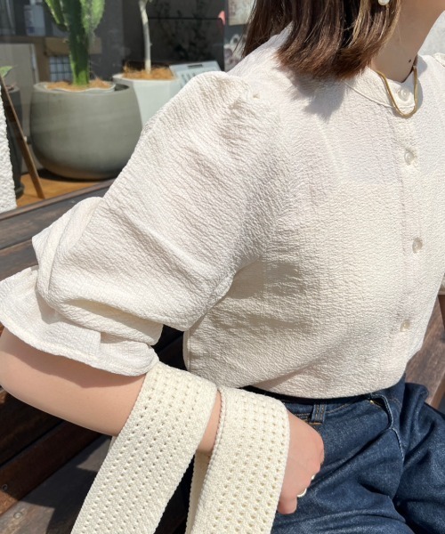 nemne store(ネンネストア)の「【低身長用サイズあり / 襟取り外し可】3WAY付け襟レースブラウス(シャツ/ブラウス・レディース・アイボリー/ブラック・SMALL/MEDIUM)」の7枚目の写真