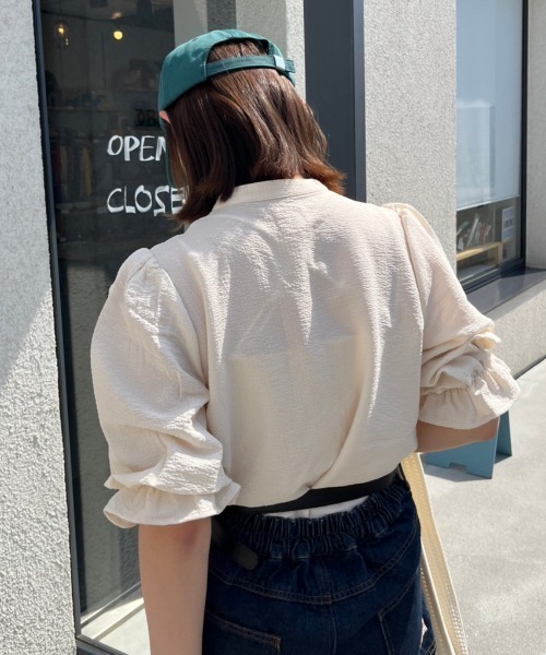 nemne store(ネンネストア)の「【低身長用サイズあり / 襟取り外し可】3WAY付け襟レースブラウス(シャツ/ブラウス・レディース・アイボリー/ブラック・SMALL/MEDIUM)」の3枚目の写真