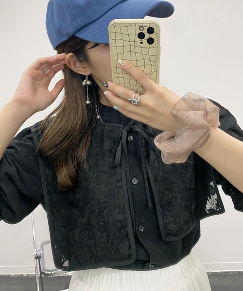 nemne store(ネンネストア)の「【低身長用サイズあり / 襟取り外し可】3WAY付け襟レースブラウス(シャツ/ブラウス・レディース・アイボリー/ブラック・SMALL/MEDIUM)」の21枚目の写真
