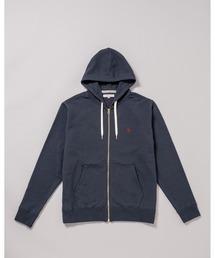 日本製【U.S.POLO ASSN.】ユーエスポロ アッスン リサイクルコットン アズマ裏毛 フルジップアップパーカー PLM23330