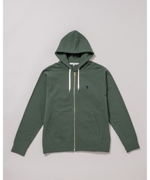 日本製【U.S.POLO ASSN.】ユーエスポロ アッスン　リサイクルコットン　アズマ裏毛　フルジップアップパーカー PLM23330