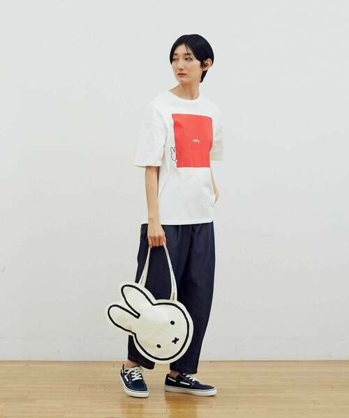 FRAPBOIS（フラボア）の「FRAPBOIS×miffy フェイストート（トートバッグ・レディース・ブラウン・FREE）」の13枚目の写真