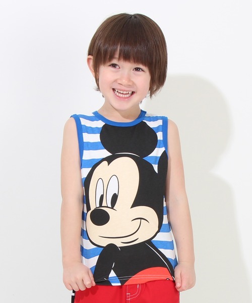 Disney(ディズニー)の「ディズニー どっちも前タンクトップ 8272K(タンクトップ・キッズ・ピンク/レッド/パープル/ブルー/マスタード・110cm/130cm/90cm/100cm/120cm)」の2枚目の写真