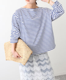 SLOBE IENA | オープンネックバスクシャツ(Tシャツ/カットソー)