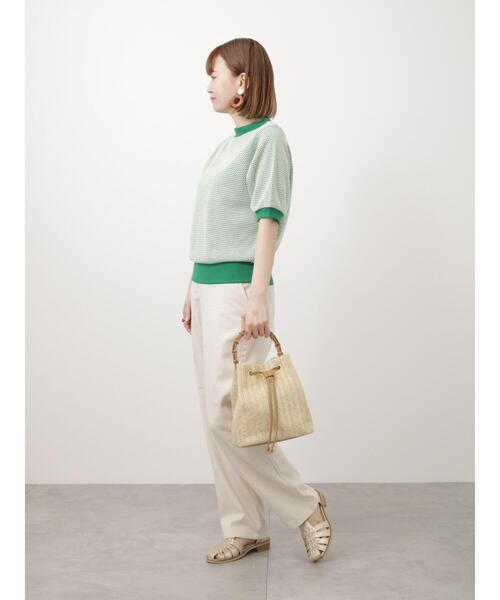 Lugnoncure（ルノンキュール）の「ジャカードトップス（ニット/セーター・レディース・グリーン/オレンジ/ブラック・F）」の19枚目の写真