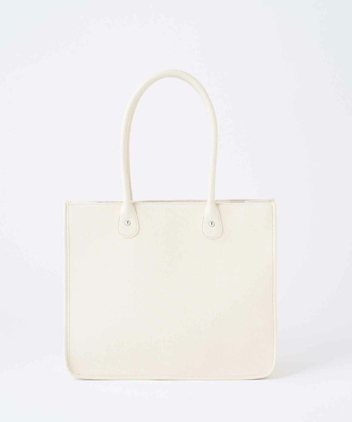 one after another NICE CLAUP（ワンアフターアナザーナイスクラップ）の「再入荷【A4サイズ収納可能】刺繍入りトリミングトートバッグ（トートバッグ・レディース・アイボリー/ピンク/ブラック・ONE SIZE）」の16枚目の写真