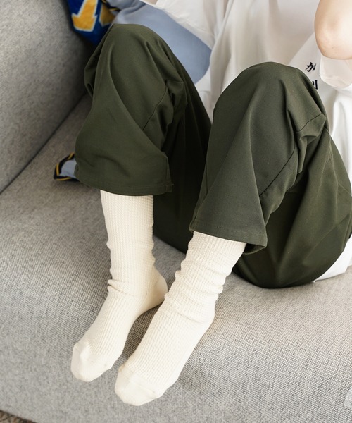 CAL O LINE（キャルオーライン）の「CAL O LINE/キャルオーライン TIE DYE SOCKS ソックス タイダイ（ソックス/靴下・メンズ・オフホワイト/ブラウン・25-27CM）」の9枚目の写真