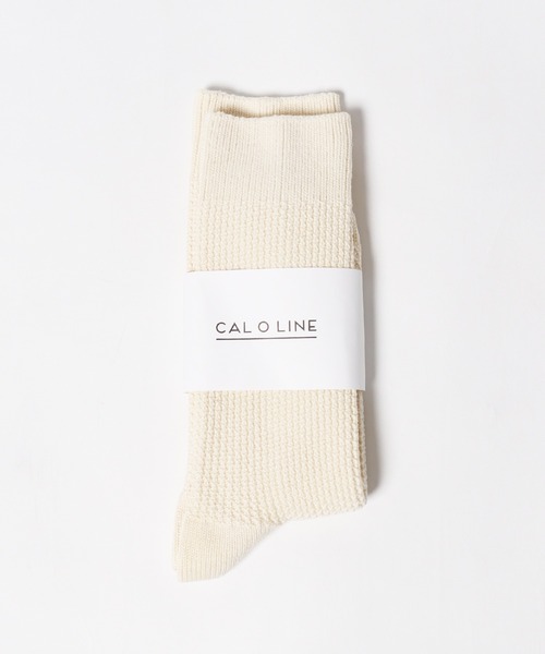CAL O LINE（キャルオーライン）の「CAL O LINE/キャルオーライン TIE DYE SOCKS ソックス タイダイ（ソックス/靴下・メンズ・オフホワイト/ブラウン・25-27CM）」の7枚目の写真