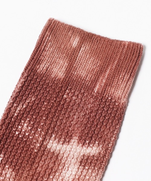 CAL O LINE（キャルオーライン）の「CAL O LINE/キャルオーライン TIE DYE SOCKS ソックス タイダイ（ソックス/靴下・メンズ・オフホワイト/ブラウン・25-27CM）」の3枚目の写真
