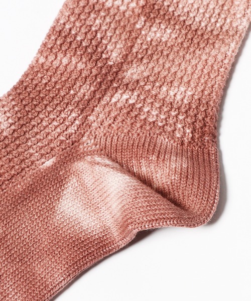 CAL O LINE（キャルオーライン）の「CAL O LINE/キャルオーライン TIE DYE SOCKS ソックス タイダイ（ソックス/靴下・メンズ・オフホワイト/ブラウン・25-27CM）」の4枚目の写真