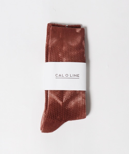 CAL O LINE（キャルオーライン）の「CAL O LINE/キャルオーライン TIE DYE SOCKS ソックス タイダイ（ソックス/靴下・メンズ・オフホワイト/ブラウン・25-27CM）」の12枚目の写真