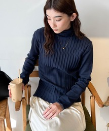 ニット/セーター（ブルー・ネイビー/青色系・ストライプ柄