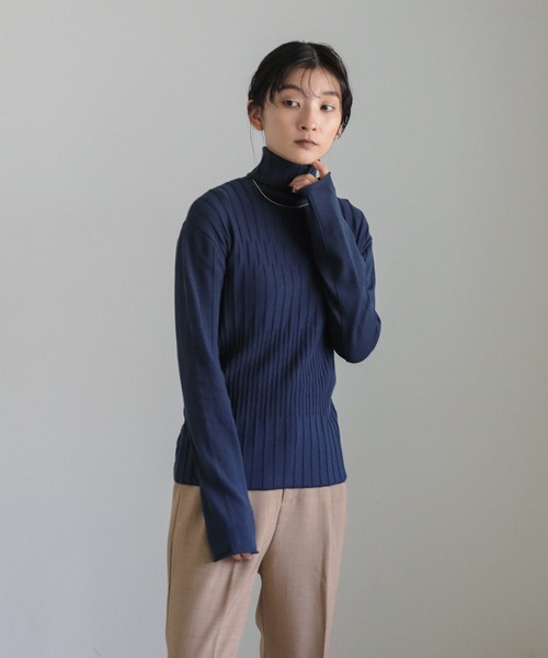 セール】ランダムリブタートルニット（ニット/セーター）｜select MOCA