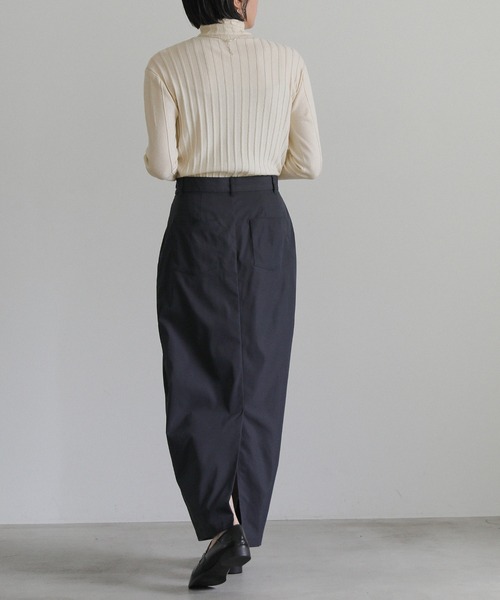 select MOCA(セレクトモカ)の「ランダムリブタートルニット(ニット/セーター・レディース・ライトオリーブ/ネイビー/アイボリー/ブラック/ブラウン・FREE)」の17枚目の写真