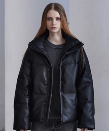 黒のダウンジャケット ハイネック The Viridi-anne - 《ラスト1点!!》High Neck Down Blouson