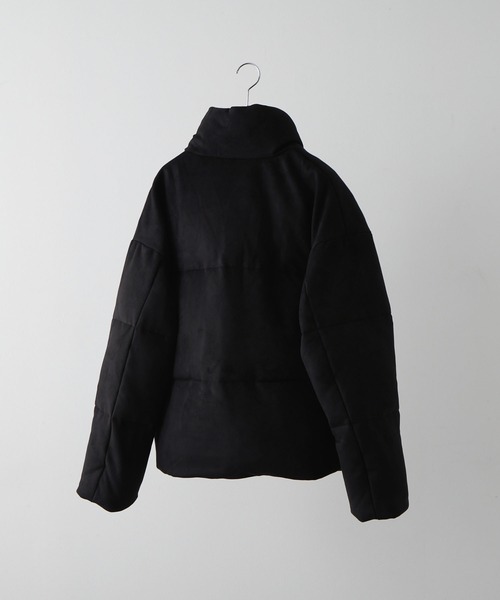 CLEL】ボリュームハイネックショート中綿ジャケット XS