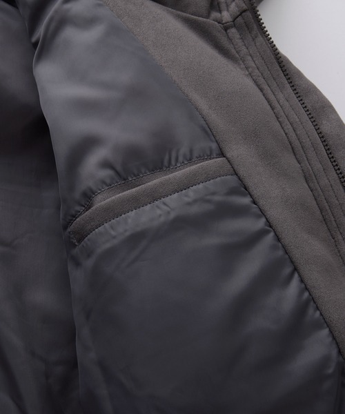 【CLEL】ボリュームハイネックショート中綿ジャケット XS チャコールグレー CLEL ダウンジャケット ダウン 「CLEL」Volume Highneck Short