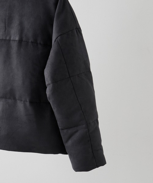 【CLEL】ボリュームハイネックショート中綿ジャケット XS チャコールグレー CLEL（クレイル）の「【CLEL】Volume Highneck Short Padded