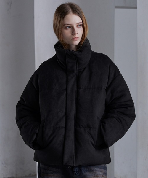 セール】【CLEL】Volume Highneck Short Padded Jacket/ボリューム