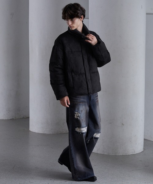 【CLEL】 ボリュームハイネックショート中綿ジャケット Mサイズ(美品)