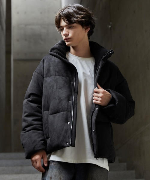 CLEL】Volume Highneck Short Padded Jacket/ボリュームハイネック