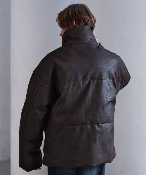 CLEL】Volume Highneck Short Padded Jacket/ボリュームハイネック