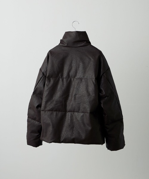 【CLEL】ボリュームハイネックショート中綿ジャケット XS チャコールグレー セール】【CLEL】Volume Highneck Short Padded Jacket/ボリューム
