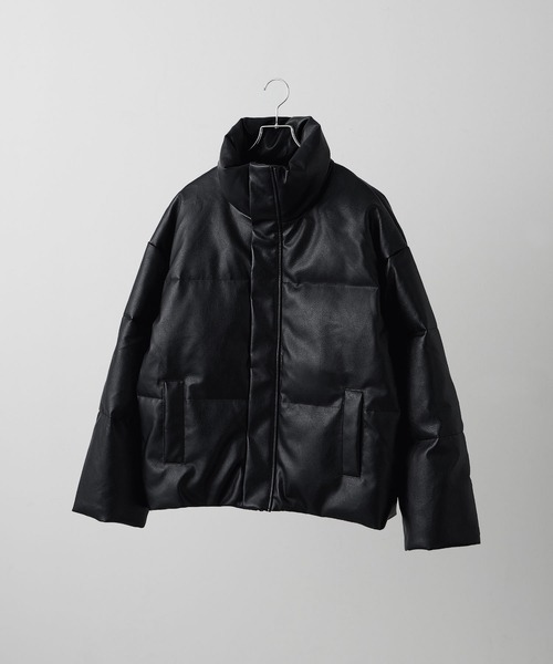 セール】【CLEL】Volume Highneck Short Padded Jacket/ボリューム