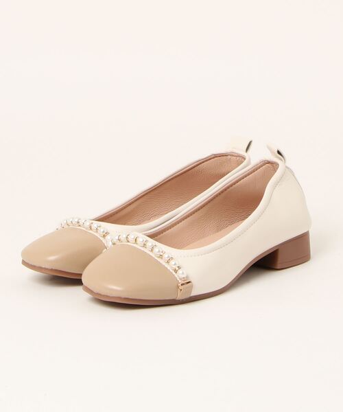 Burner(バーナー)の「【OKUOKU 0909】パールデザイン バレエシューズ oku-shoes-709215446239-33 U(バレエシューズ・レディース・ブラック/ベージュ・40/36/38)」の10枚目の写真