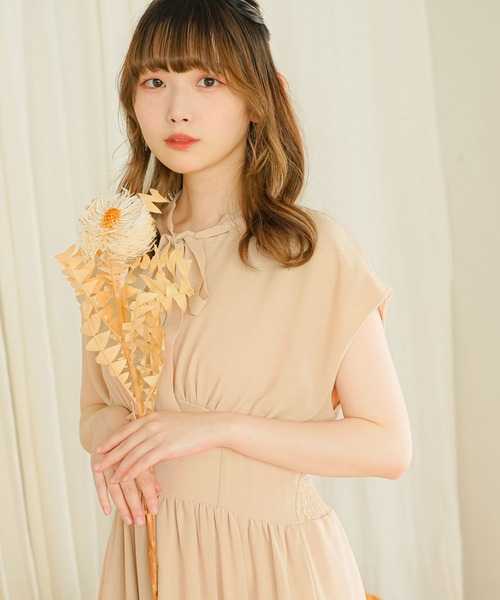 moulis'(ムーリス)の「フロントタイコルセットワンピース(ワンピース・レディース・ネイビー/ベージュ・SMALL/MEDIUM/LARGE/X-LARGE)」の4枚目の写真