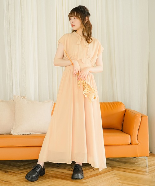 moulis'(ムーリス)の「フロントタイコルセットワンピース(ワンピース・レディース・ネイビー/ベージュ・SMALL/MEDIUM/LARGE/X-LARGE)」の5枚目の写真
