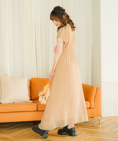 moulis'(ムーリス)の「フロントタイコルセットワンピース(ワンピース・レディース・ネイビー/ベージュ・SMALL/MEDIUM/LARGE/X-LARGE)」の6枚目の写真