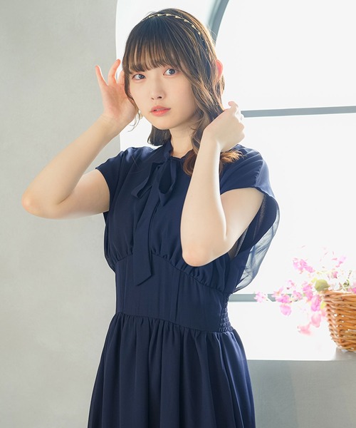 moulis'(ムーリス)の「フロントタイコルセットワンピース(ワンピース・レディース・ネイビー/ベージュ・SMALL/MEDIUM/LARGE/X-LARGE)」の8枚目の写真