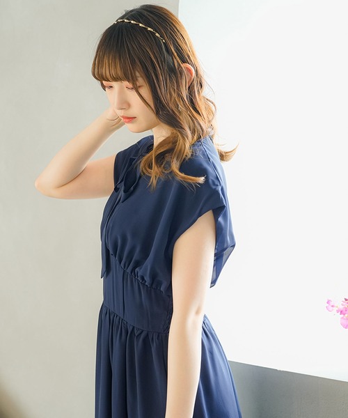 moulis'(ムーリス)の「フロントタイコルセットワンピース(ワンピース・レディース・ネイビー/ベージュ・SMALL/MEDIUM/LARGE/X-LARGE)」の9枚目の写真