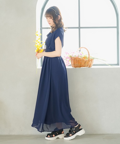 moulis'(ムーリス)の「フロントタイコルセットワンピース(ワンピース・レディース・ネイビー/ベージュ・SMALL/MEDIUM/LARGE/X-LARGE)」の11枚目の写真