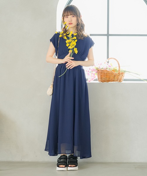 moulis'(ムーリス)の「フロントタイコルセットワンピース(ワンピース・レディース・ネイビー/ベージュ・SMALL/MEDIUM/LARGE/X-LARGE)」の12枚目の写真
