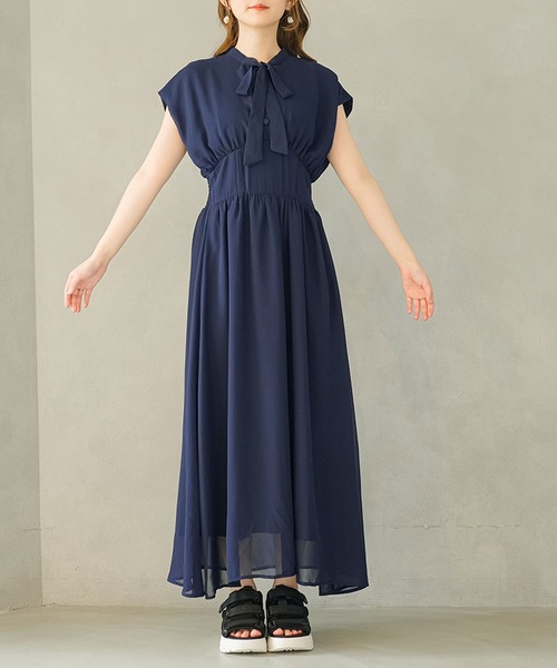 moulis'(ムーリス)の「フロントタイコルセットワンピース(ワンピース・レディース・ネイビー/ベージュ・SMALL/MEDIUM/LARGE/X-LARGE)」の13枚目の写真
