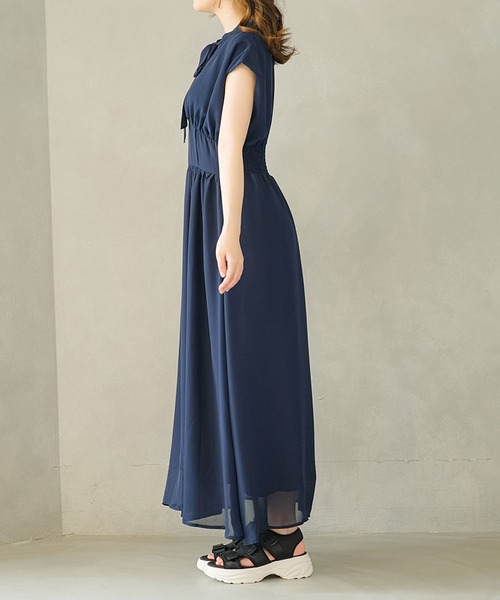 moulis'(ムーリス)の「フロントタイコルセットワンピース(ワンピース・レディース・ネイビー/ベージュ・SMALL/MEDIUM/LARGE/X-LARGE)」の15枚目の写真