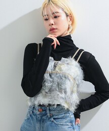 Ray BEAMS | Ray BEAMS / ガーゼ フライス タートルネック トップス(Tシャツ/カットソー)