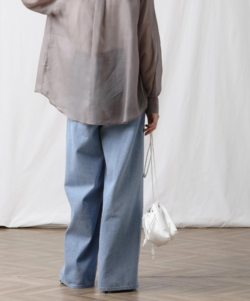 Gready Brilliant（グレディブリリアン）の「デニムタックワイドパンツ