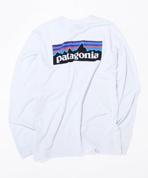 Patagonia/Long Sleeve P-6 Logo Responsibili Tee ロング スリーブ Tシャツ パタゴニア