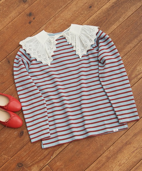 Dot＆Stripes CHILD WOMAN（ドットアンドストライプス　チャイルドウーマン）の「ブロード・レースBIG付け襟（付け襟・レディース・ホワイト・FREE）」の10枚目の写真