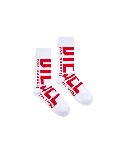 DIESEL(ディーゼル)の「メンズ ソックス ミドル丈 ユニセックス(ソックス/靴下・メンズ・ホワイト/レッド/ブラック・LARGE/MEDIUM/SMALL)」の4枚目の写真