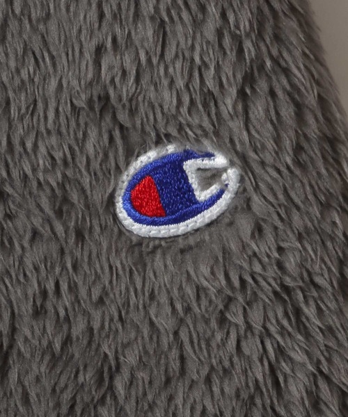 Champion(チャンピオン)の「Champion/チャンピオン SHERPA FLEECE ZIP JACKET/シェルパフリース ロゴ ワンポイント刺繍 ジップジャケット/ボアジャケット/ブルゾン レディース メンズ(ブルゾン・メンズ・ブルー/ダークグリーン/チャコール/ベージュ/ブラック・M/L/XL)」の15枚目の写真