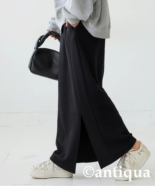 antiqua（アンティカ）の「膨れジャガードタイトスカート（スカート・レディース・ブルー/ブラック/ダークグレー/モスグリーン・FREE）」の6枚目の写真