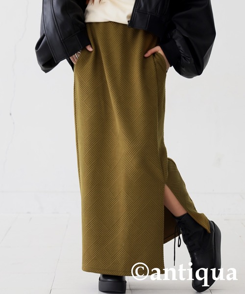 antiqua（アンティカ）の「膨れジャガードタイトスカート（スカート・レディース・ブルー/ブラック/ダークグレー/モスグリーン・FREE）」の13枚目の写真